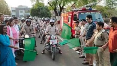 Photo of एमपी: मतदाताओं को जागरूक करने पुलिस ने निकाली बाइक रैली