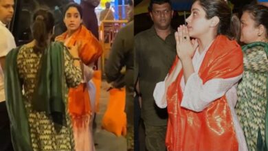 Photo of गुड़ी पड़वा पर जाह्नवी कपूर ने किए बप्पा के दर्शन