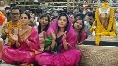 Photo of उज्जैन: बाबा महाकाल के दर पर पहुंची अभिनेत्री राशि और वाणी