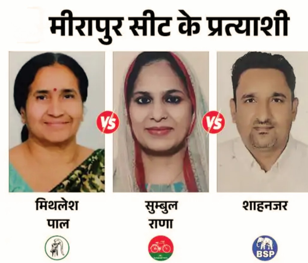 Photo of क्या रालोद के मिथलेश पाल, सपा की सुम्बुल राणा को मात दे पाएंगे? मीरापुर में किसकी होगी जीत?
