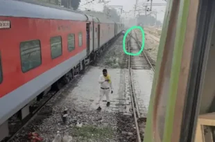 वाराणसी: दो ट्रेनों की टक्कर से बची, ड्राइवर की सूझबूझ ने किया बचाव