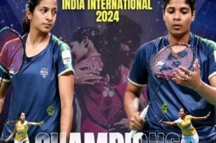 Women Badminton Gold, India Badminton Doubles, Syed Modi Badminton 2024, Sindhu Badminton Final, महिला बैडमिंटन गोल्ड, भारत बैडमिंटन डबल्स, सैयद मोदी बैडमिंटन 2024, सिंधु बैडमिंटन फाइनल, Badminton Championship, Syed Modi Badminton, Women Doubles Gold, PV Sindhu, Lakshya Sen, Trisha Jolly, Gayatri Gopichand, Badminton India, Lucknow Badminton Championship, बैडमिंटन चैम्पियनशिप, सैयद मोदी बैडमिंटन, महिला डबल्स गोल्ड, पीवी सिंधु, लक्ष्य सेन, त्रिशा जॉली, गायत्री गोपीचंद, बैडमिंटन में भारत, लखनऊ बैडमिंटन चैम्पियनशिप,