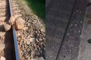 बरेली ट्रेन हादसा, train accident Bareilly, शरारती तत्व बरेली, train sabotage Bareilly, पीलीभीत से बरेली ट्रेन, stone on railway track, shahi station baredli, बिजोरिया स्टेशन ट्रेन, train collision with stone, northern railway sabotage, rail safety sabotage, इज्जतनगर मंडल रेलवे, sabotage on railway track, railway safety alert, bolder train collision,बरेली ट्रेन टक्कर, railway engine collision with stone, बरेली रेलवे हादसा, stone on railway track baredli, northern railway accident, train sabotage in Bareilly, train safety failure Bareilly, train collision in Baredli, railway sabotage, sabotage attempt on railway, baredli train incident, sabotage accident, railway track stone accident,