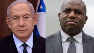 Photo of इजरायल में हिरासत में लिए गए दो ब्रिटिश सांसद, ब्रिटेन के विदेश मंत्री डेविड लैमी ने जताई चिंता
