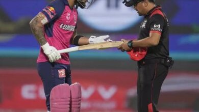 Photo of Riyan Parag का बल्‍ला टेस्‍ट में हुआ फेल, रॉयल्‍स के खिलाड़ी ने मैदान में अंपायर से की बहस