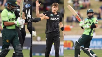Photo of बाबर 1 तो रिजवान 5 रन बनाकर आउट… न्यूजीलैंड में पाकिस्तान की फिर हुई फजीहत; ODI सीरीज में भी कटी नाक