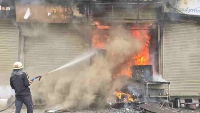 Photo of मालरोड पर दुकान में लगी भीषण आग, मची अफरा तफरी, सारा सामान जलकर राख