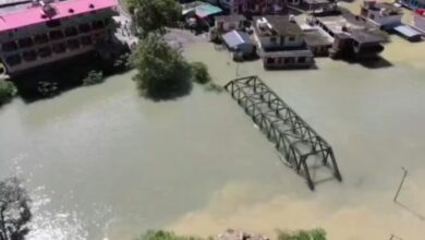 Photo of उत्तरकाशी : झील में डूबा यमुनोत्री हाईवे पर बना पुल, धाम समेत 12 गांवों का संपर्क कटा