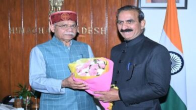 Photo of हिमाचल: राज्यपाल शिव प्रताप शुक्ल से मिले मुख्यमंत्री सुखविंद्र सिंह सुक्खू