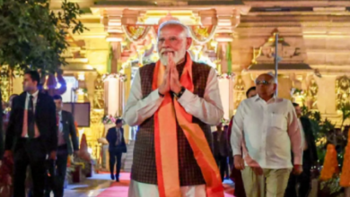 Photo of दोनों हाथों में डमरू, शिव भक्तों का हूजुम… सोमनाथ स्वाभिमान पर्व में पीएम मोदी हुए शामिल