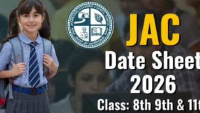 Photo of झारखंड बोर्ड 8th 9th एवं 11th क्लास की परीक्षाओं के लिए टाइम टेबल जारी