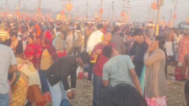 Photo of महाशिवरात्रि पर संगम स्नान के लिए उमड़े श्रद्धालु, प्रयागराज में माघ मेले का आज अंतिम स्नान