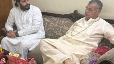 Photo of महंत नित्यानंद जी ने आज सतपाल ब्रह्मचारी सांसद से की मुलाकात, स्वास्थ्य की ली जानकारी