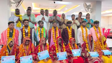 Photo of गरीब महोत्सव में सात जोड़ों का हुआ सामूहिक विवाह संपन्न