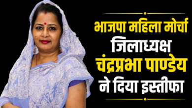 Photo of भाजपा महिला मोर्चा जिलाध्यक्ष चंद्रप्रभा पाण्डेय ने दिया इस्तीफा