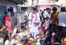 Photo of कन्या पूजन कर दिया नारी शक्ति के सम्मान का संदेश, 351 कन्याओं को कराया भोज